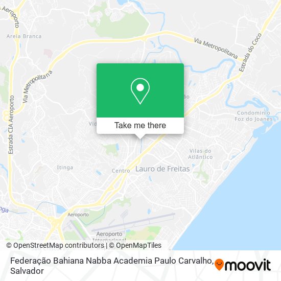 Federação Bahiana Nabba Academia Paulo Carvalho map