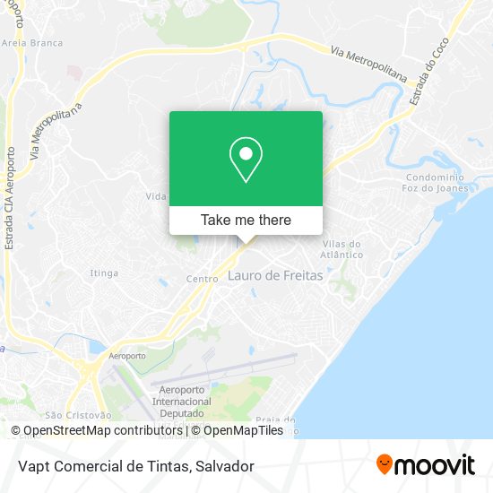 Mapa Vapt Comercial de Tintas