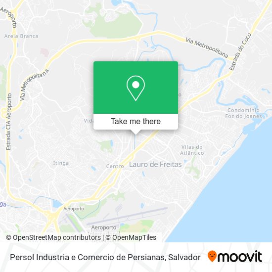 Persol Industria e Comercio de Persianas map