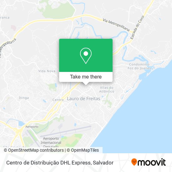 Centro de Distribuição DHL Express map