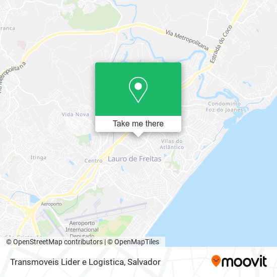 Transmoveis Lider e Logistica map