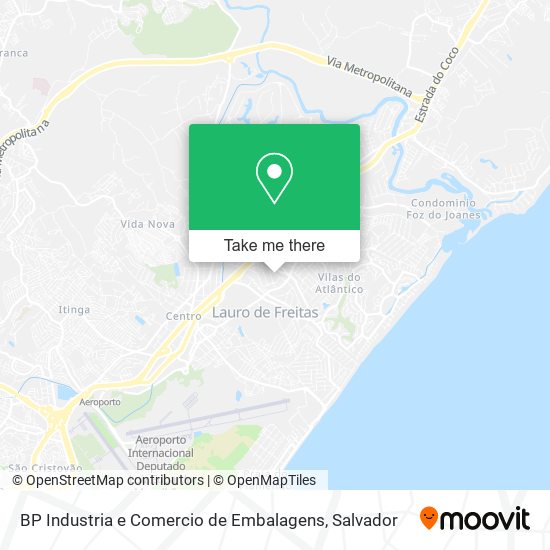 Mapa BP Industria e Comercio de Embalagens