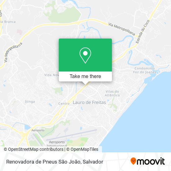 Mapa Renovadora de Pneus São João