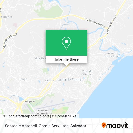 Santos e Antonelli Com e Serv Ltda map