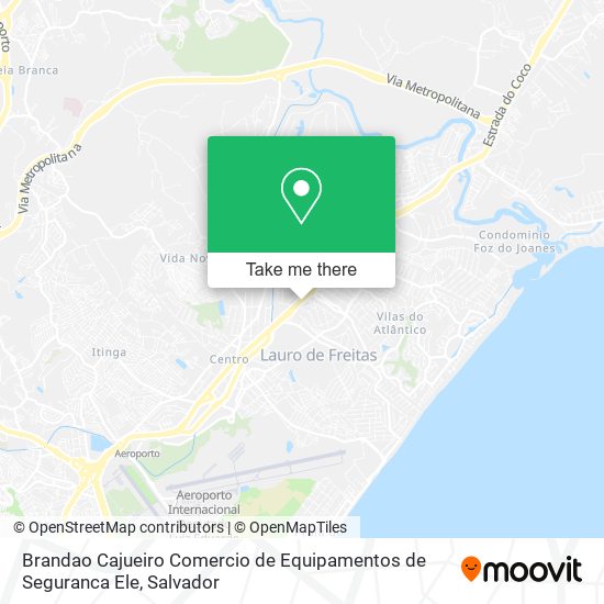 Mapa Brandao Cajueiro Comercio de Equipamentos de Seguranca Ele