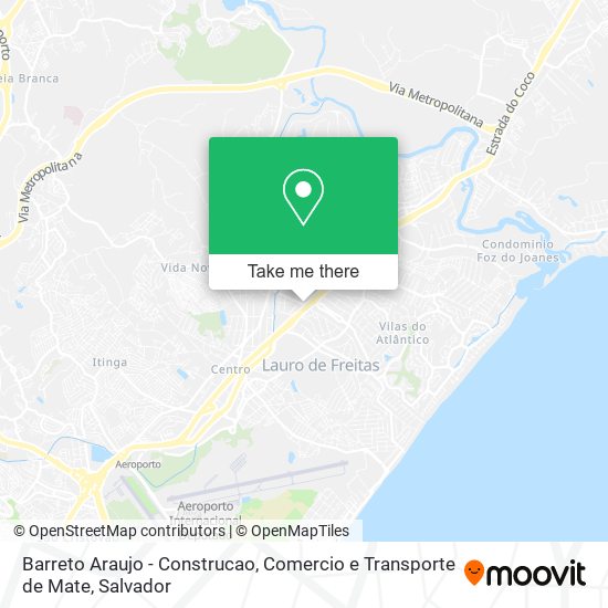 Mapa Barreto Araujo - Construcao, Comercio e Transporte de Mate