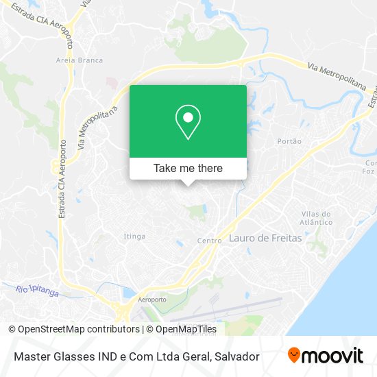 Mapa Master Glasses IND e Com Ltda Geral