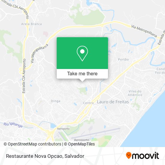 Mapa Restaurante Nova Opcao