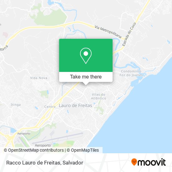 Racco Lauro de Freitas map