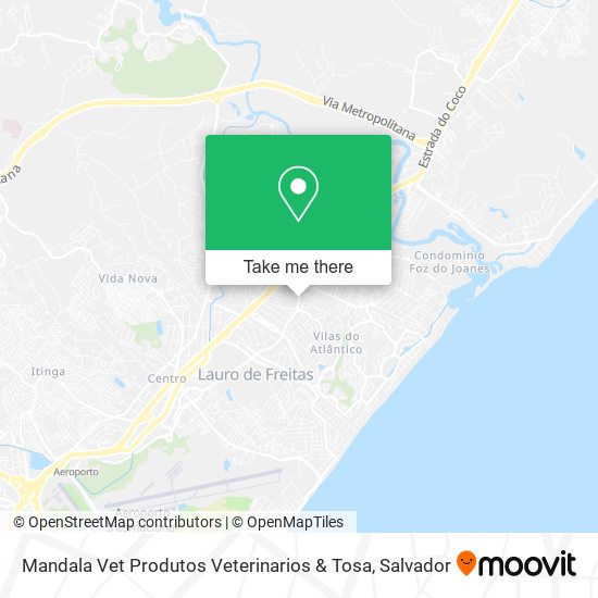 Mapa Mandala Vet Produtos Veterinarios & Tosa