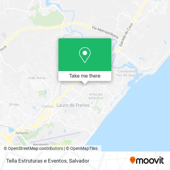 Mapa Tella Estruturas e Eventos