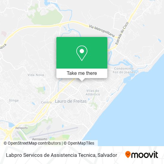 Mapa Labpro Servicos de Assistencia Tecnica