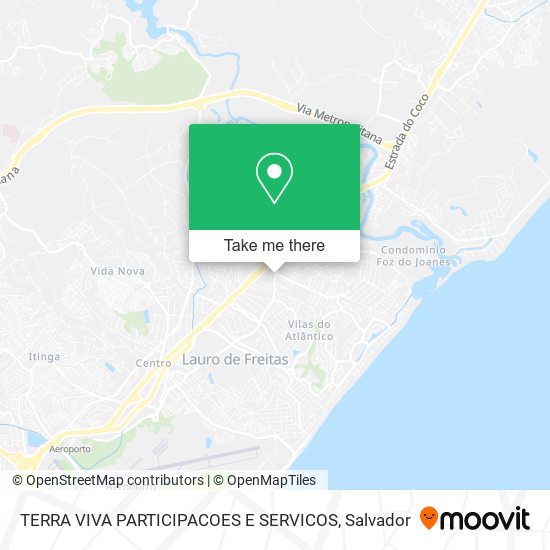 TERRA VIVA PARTICIPACOES E SERVICOS map