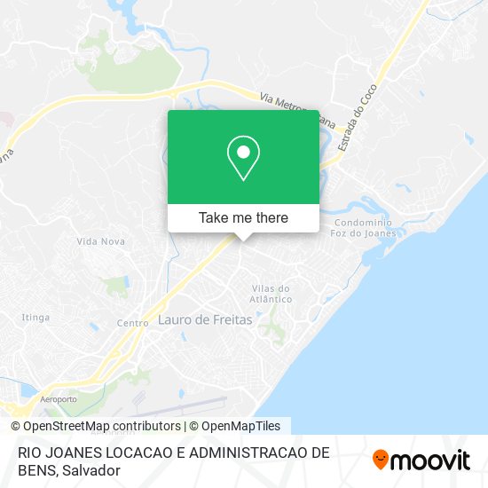 RIO JOANES LOCACAO E ADMINISTRACAO DE BENS map