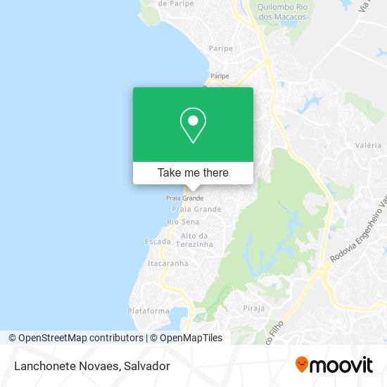 Lanchonete Novaes map