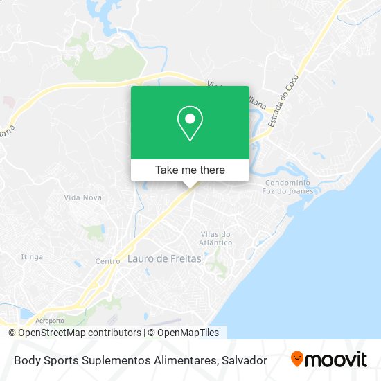 Mapa Body Sports Suplementos Alimentares