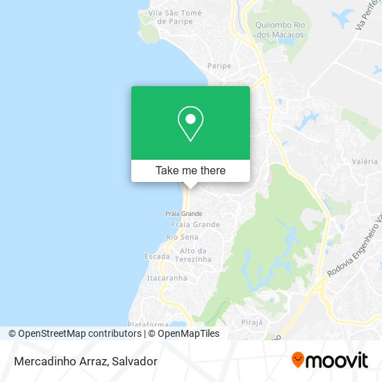 Mercadinho Arraz map