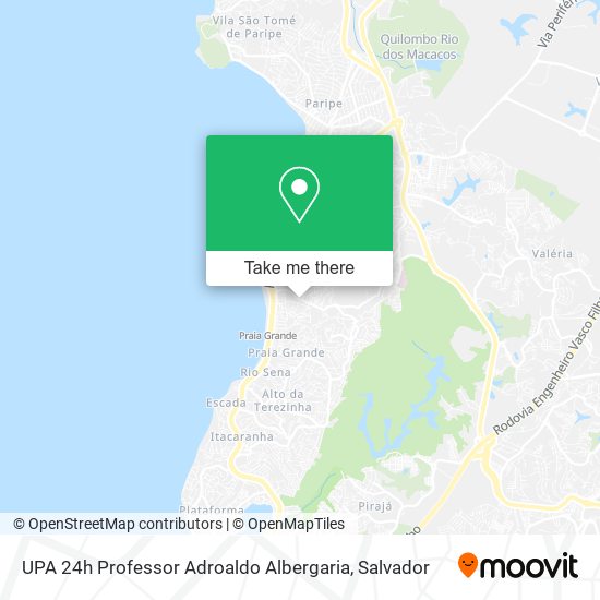 UPA 24h Professor Adroaldo Albergaria map