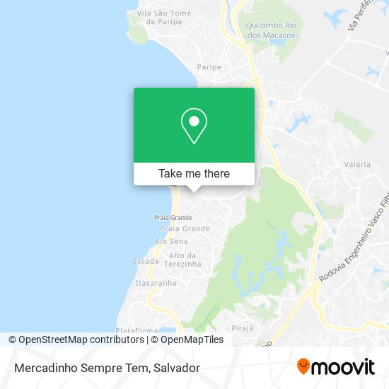 Mapa Mercadinho Sempre Tem