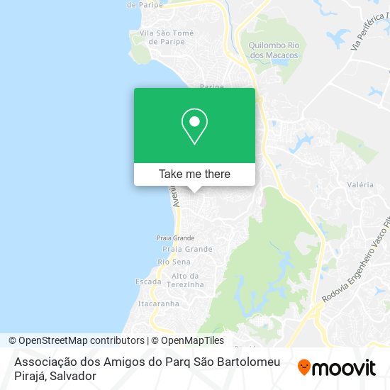 Associação dos Amigos do Parq São Bartolomeu Pirajá map