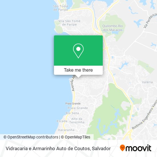 Vidracaria e Armarinho Auto de Coutos map