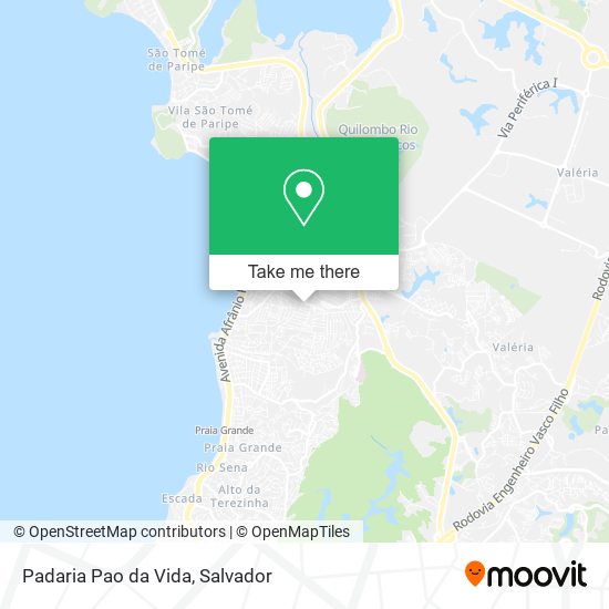 Mapa Padaria Pao da Vida