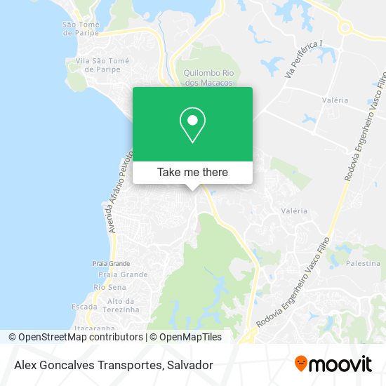 Alex Goncalves Transportes map