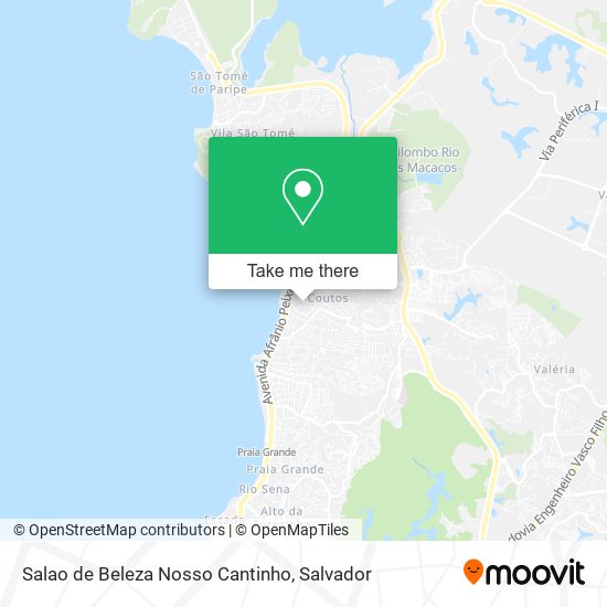 Mapa Salao de Beleza Nosso Cantinho