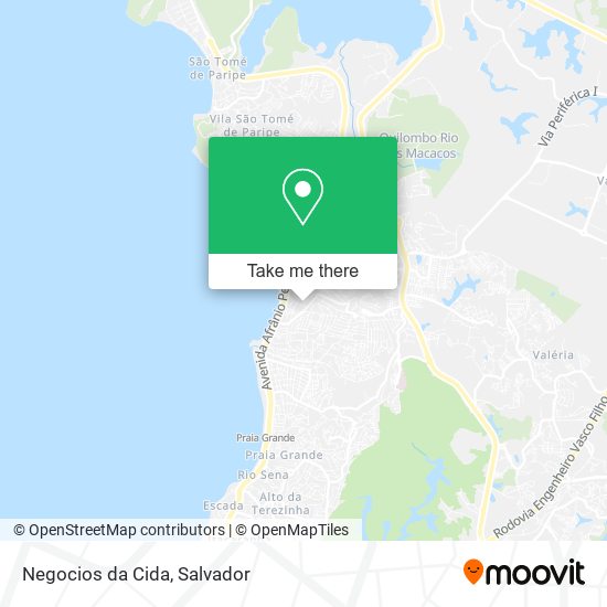 Negocios da Cida map