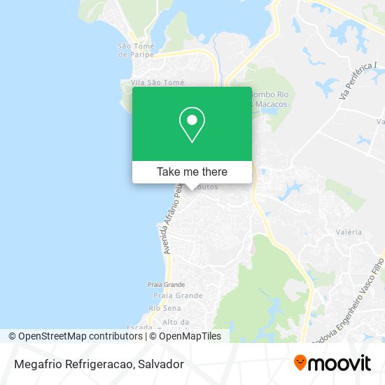 Megafrio Refrigeracao map