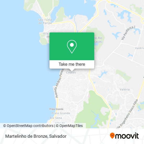 Martelinho de Bronze map