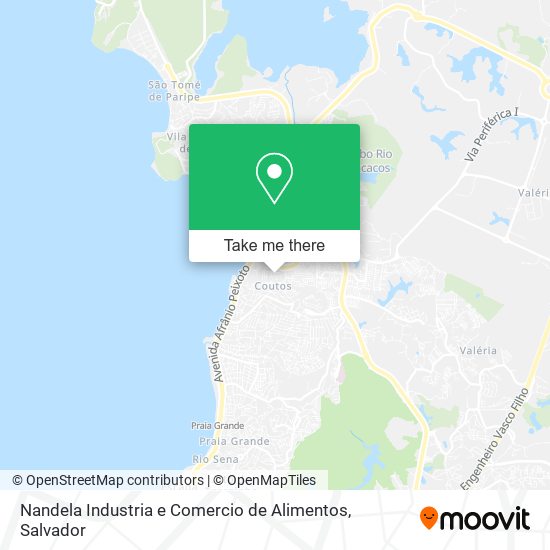 Mapa Nandela Industria e Comercio de Alimentos