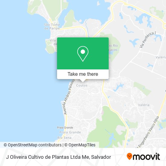 Mapa J Oliveira Cultivo de Plantas Ltda Me