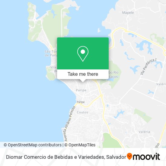 Mapa Diomar Comercio de Bebidas e Variedades