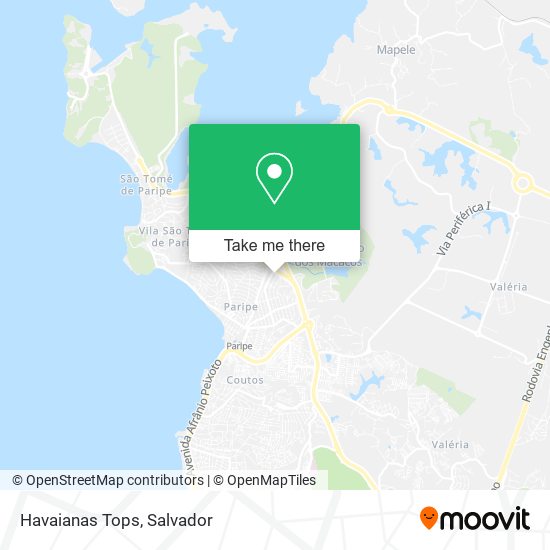 Havaianas Tops map