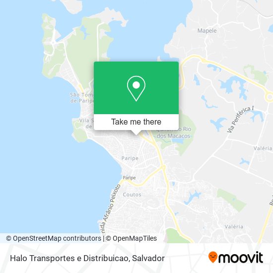 Mapa Halo Transportes e Distribuicao