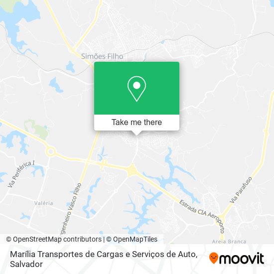 Mapa Marília Transportes de Cargas e Serviços de Auto