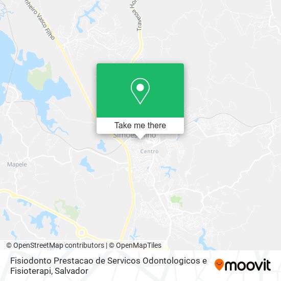 Mapa Fisiodonto Prestacao de Servicos Odontologicos e Fisioterapi