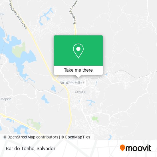 Mapa Bar do Tonho