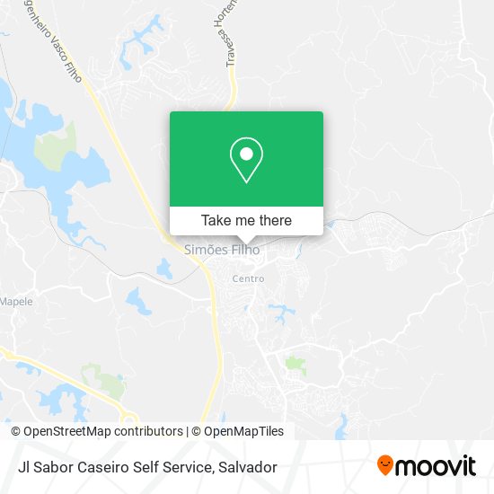 Mapa Jl Sabor Caseiro Self Service