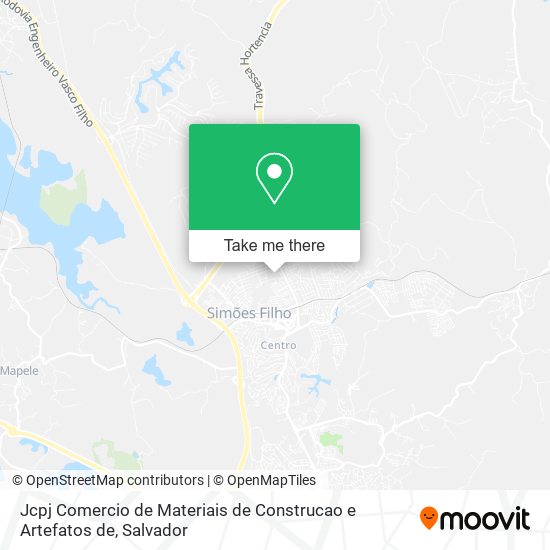 Jcpj Comercio de Materiais de Construcao e Artefatos de map
