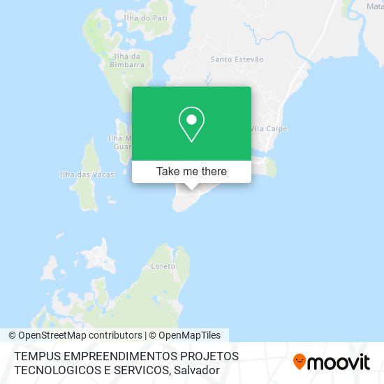 TEMPUS EMPREENDIMENTOS PROJETOS TECNOLOGICOS E SERVICOS map