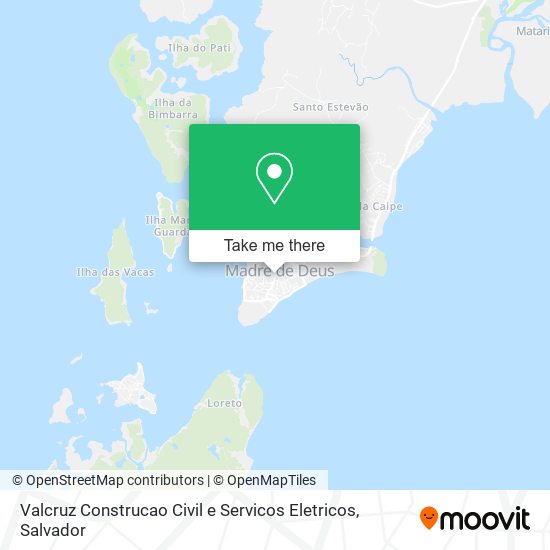 Mapa Valcruz Construcao Civil e Servicos Eletricos