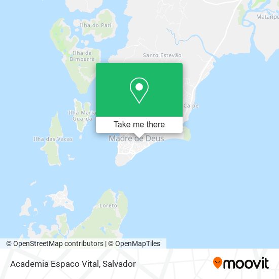 Mapa Academia Espaco Vital