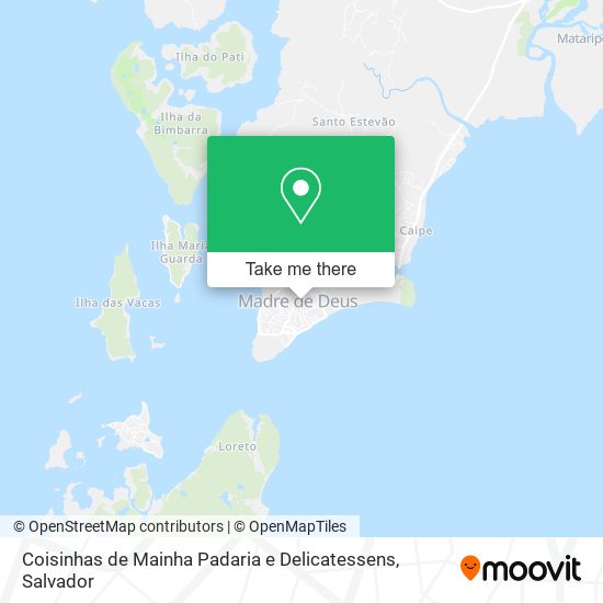 Mapa Coisinhas de Mainha Padaria e Delicatessens