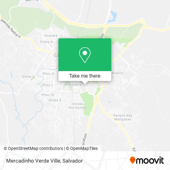 Mapa Mercadinho Verde Ville