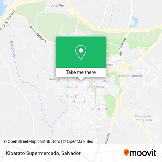 Kibarato Supermercado map