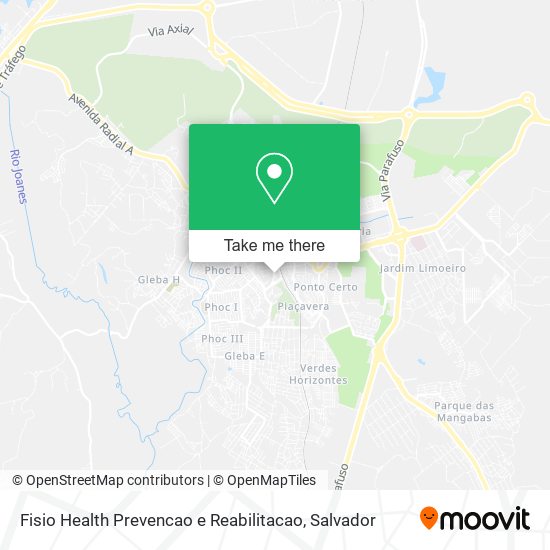 Mapa Fisio Health Prevencao e Reabilitacao