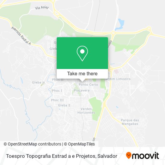 Mapa Toespro Topografia Estrad a e Projetos