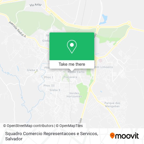 Squadro Comercio Representacoes e Servicos map